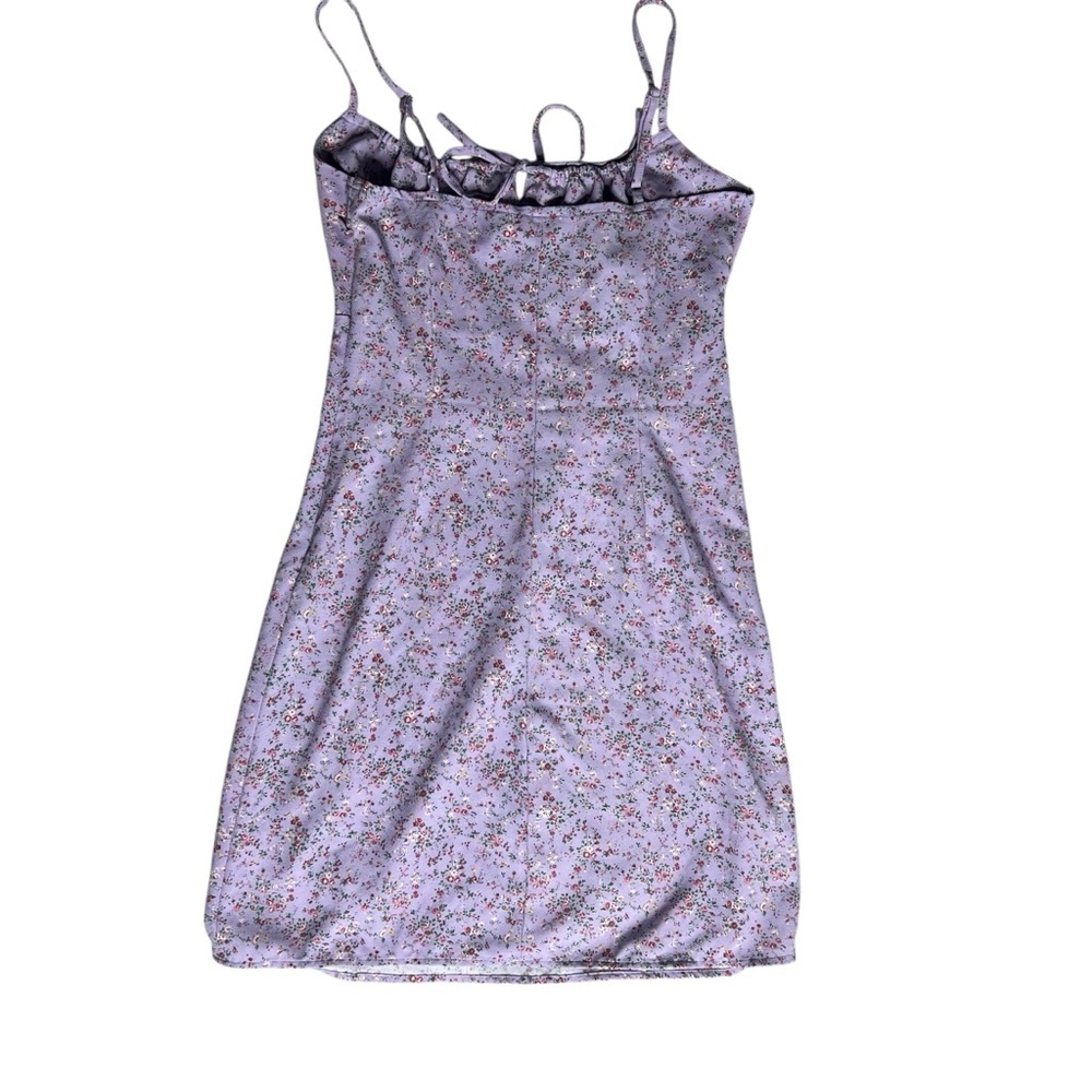 PacSun John Galt Ditzy Floral Lilac Purple Milkmaid Sundress - Picture 5 of 11